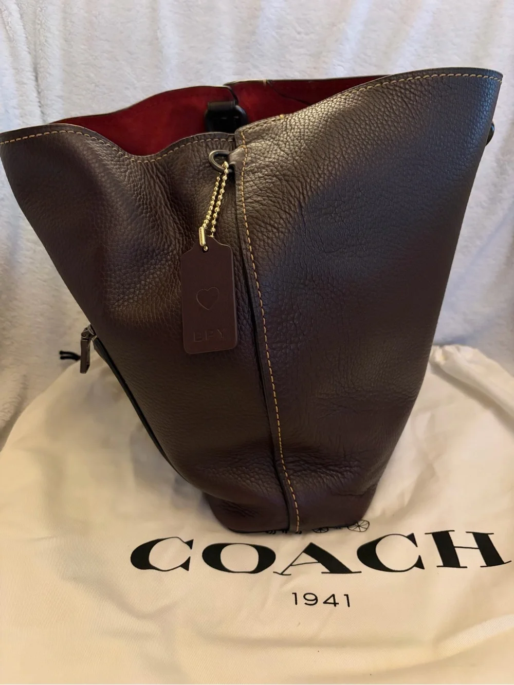 Coach Edie 31 Leather Shoulder Bag